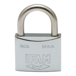 Cadeado de aço INOX 30 inoxidavel 30mm. com 2 chaves. arco normal. ifam