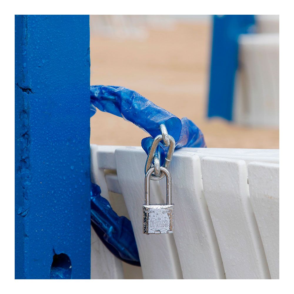 Cadeado inoxidavel 30AL 30mm com 2 chaves. arco longo. ifam - Image 2