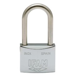 Cadeado inoxidavel 40AL 40mm com 2 chaves. arco longo. ifam