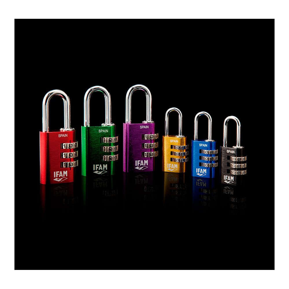 Cadeado COL COMBI30 violeta 30mm. aço Ø5mm. com combinação ifam - Image 3