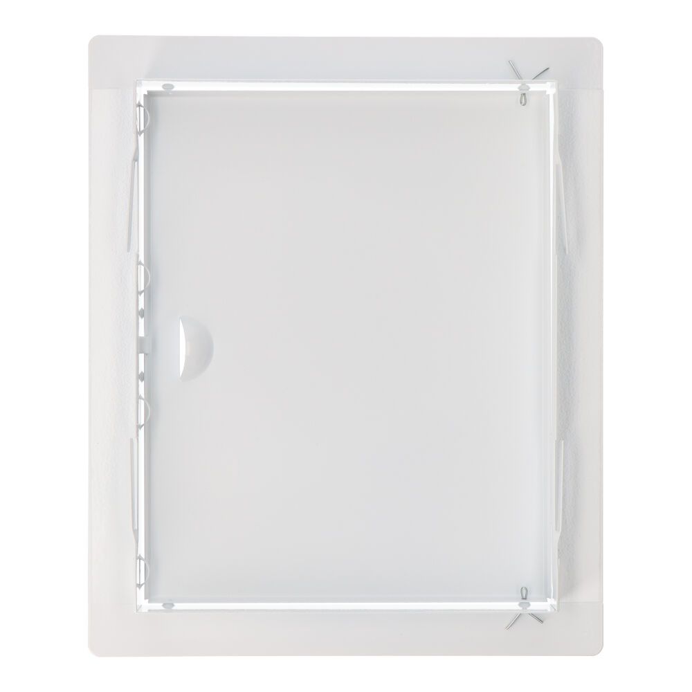 Tampa de registro retangular de encastrar em aço 20x25cm branca - Image 2