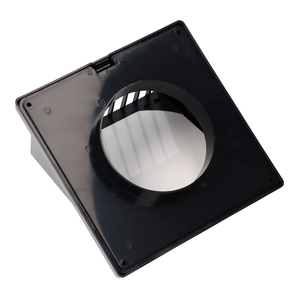 Rejilla ventilación con campana abs ø 100mm gris antracita - Image 2