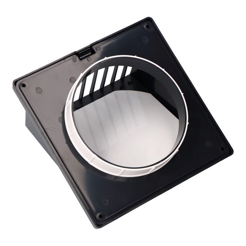 Rejilla ventilación con campana abs ø 125mm gris antracita - Image 2