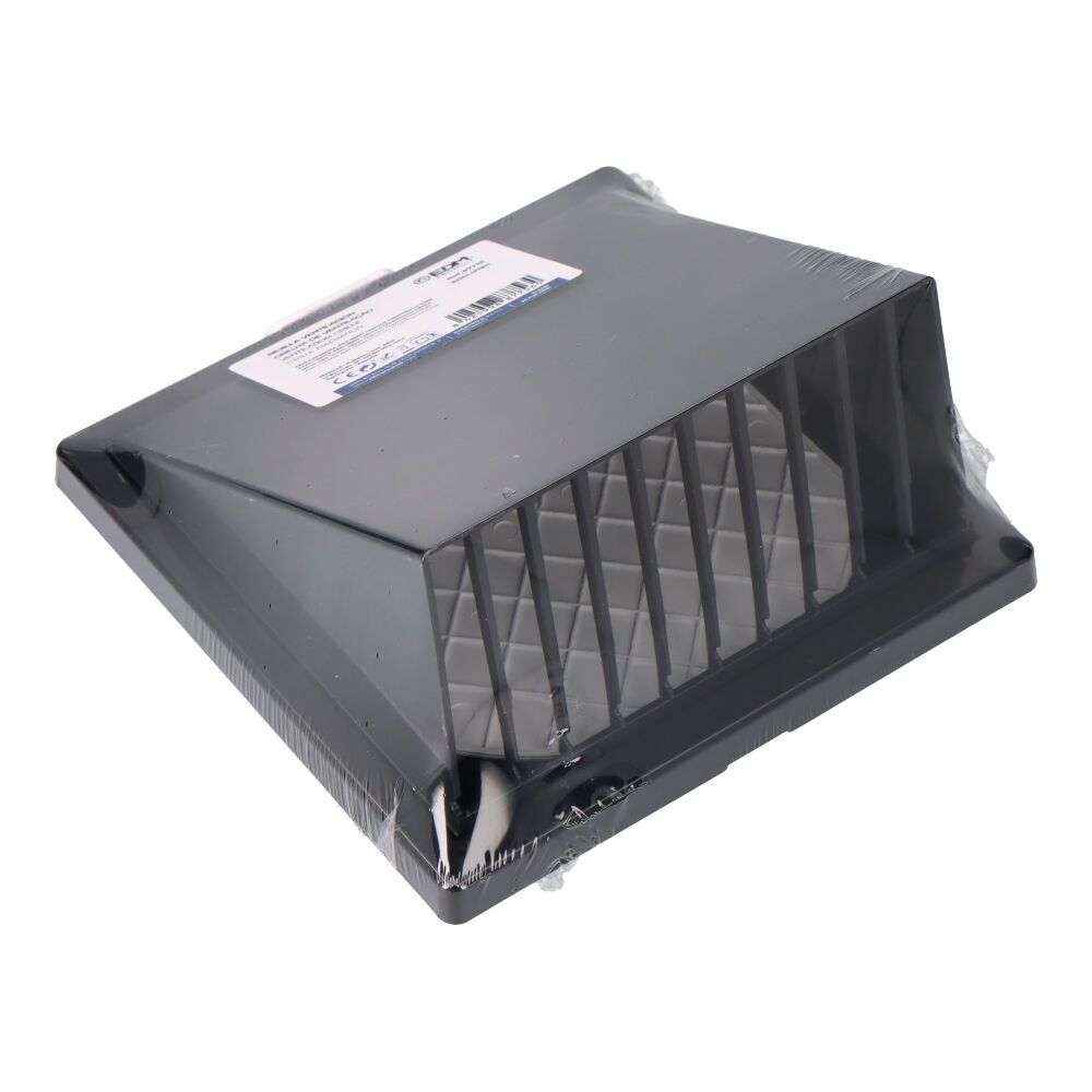 Rejilla ventilación con campana abs ø 125mm gris antracita - Image 3
