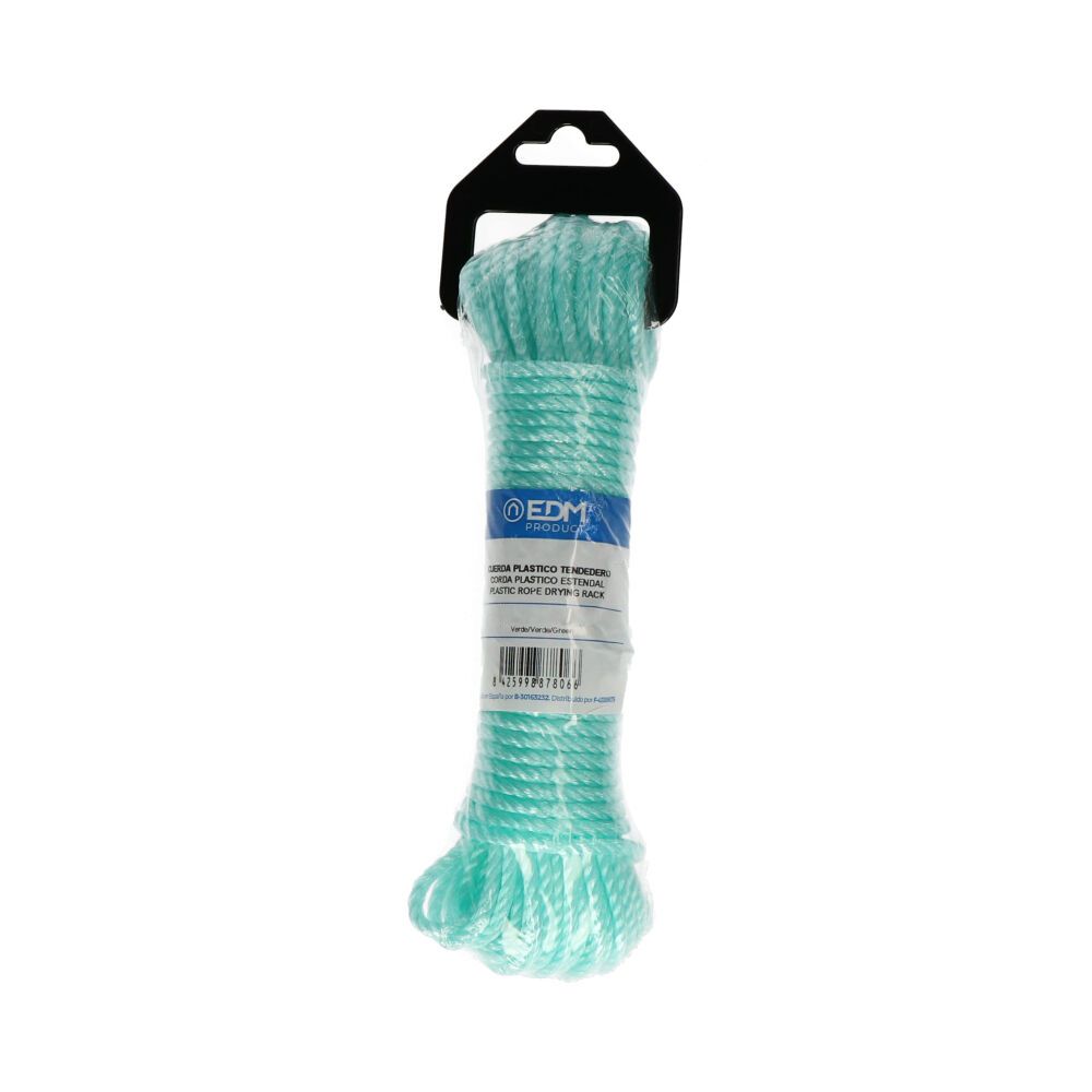 Corda de plastico verde, calibre 4 mm x 15 m - Image 2