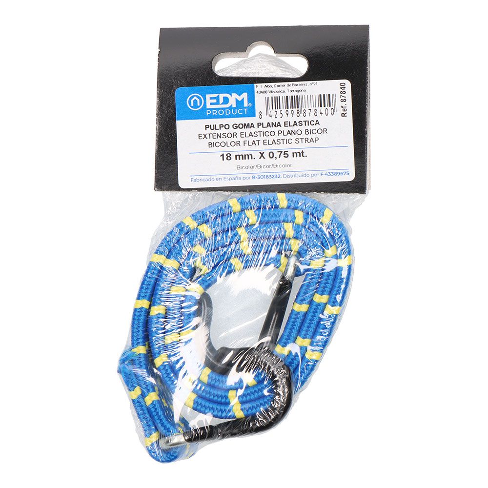 Extensor elástico plano bicor 0,75m cores / modelos diversos