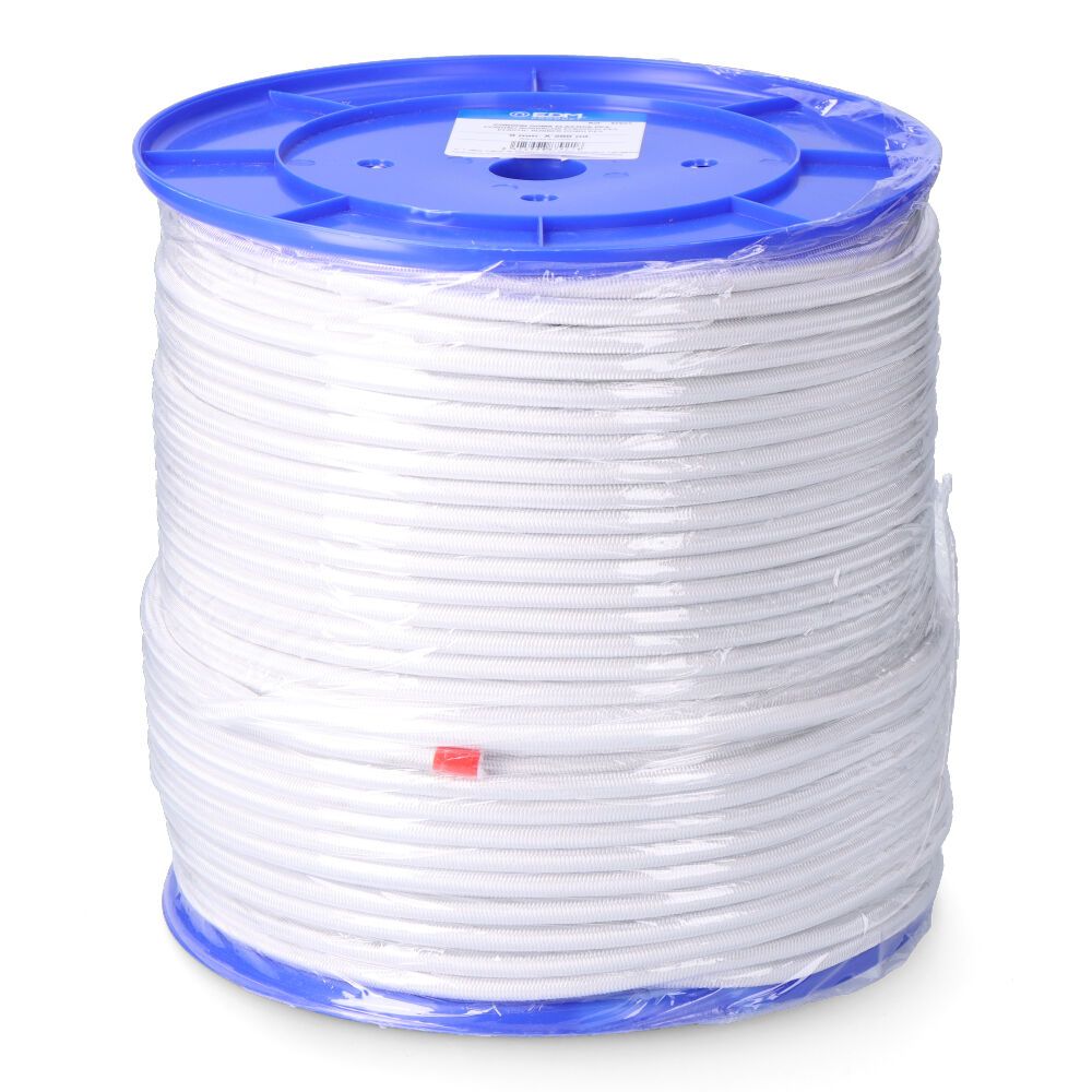 Corda de borracha elástica branca poliéster calibre 10 mm x 100 m - Image 3
