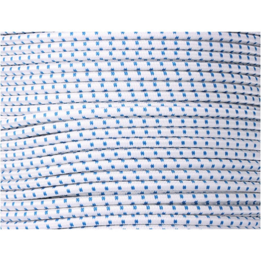 Corda de borracha elástica branca / azul poliéster calibre 10 mm x 100 m - Image 2