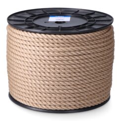 Corda de juta natural de 3 peças calibre 6 mm x 200 m