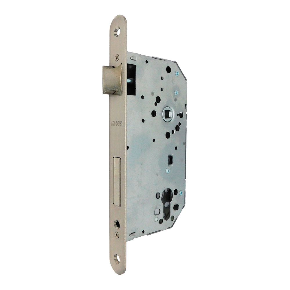 Fechadura de embutir C/R CRE06 50/85 mm níquel acetinado