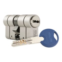 Cilindro SCX+ de alta segurança anti-quebra, anti-colisão e anti-pick. 30-30 níquel e dupla embreagem. scx+den:30-30 mcm