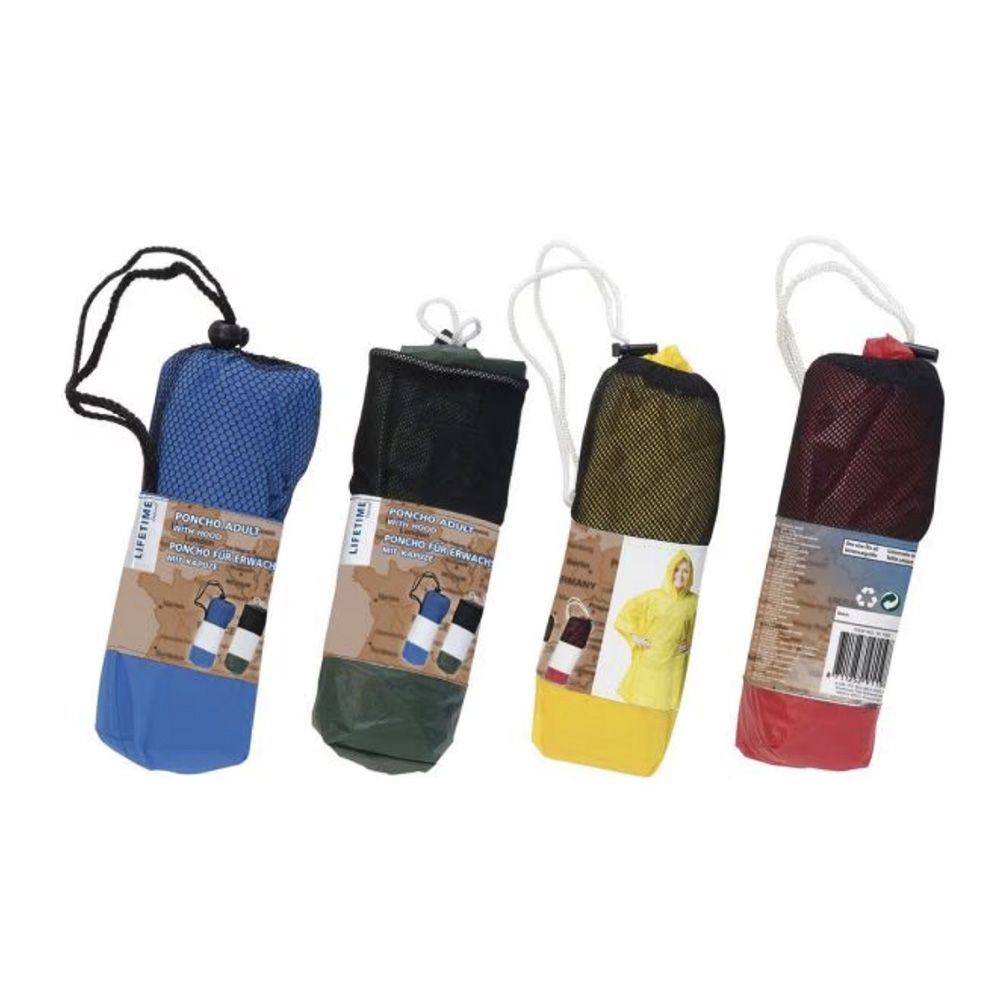 Poncho de chuva reforçado várias cores 100 x 130 cm - Image 2