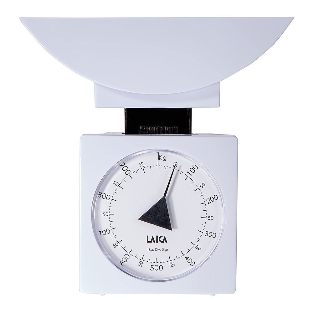 Balança mecânica com BOL branca 1kg KS711 laica