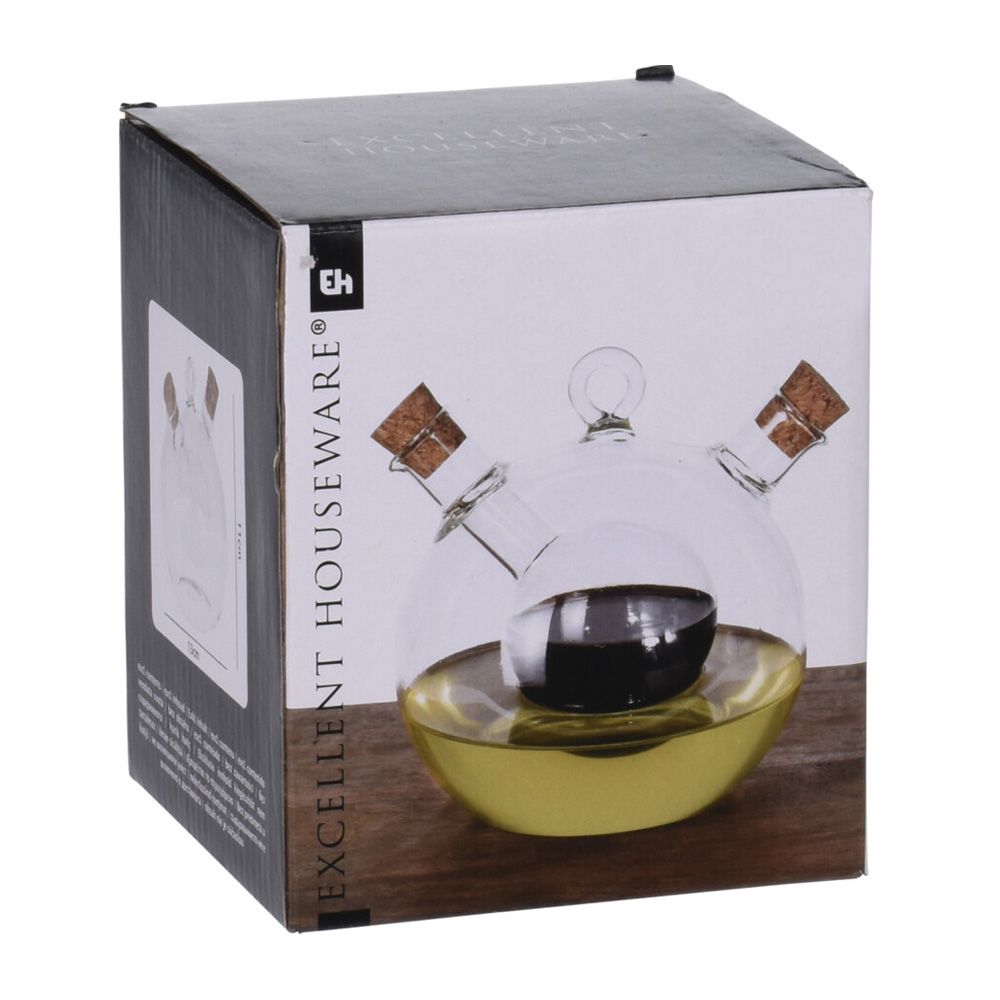 Galheteiro (azeite e vinagre) de vidro 2 em 1 350 ml - Image 2