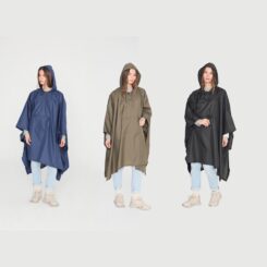 Poncho de chuva dobrável em cores sortidas