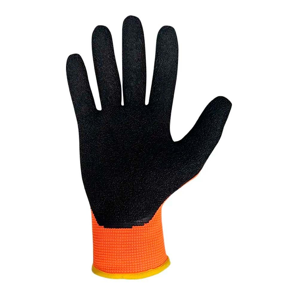 JUBA Luvas de Poliéster com Palma em Látex Rugoso, Keep Safe, Laranja e Preta, T-10 XL - Image 2
