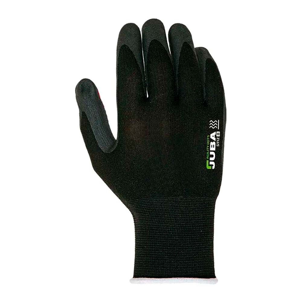 Luvas de nylon/lycra com palma de nitrilo foam/pontos, agility® dots, preta e vermelha, T-7 S - Image 2