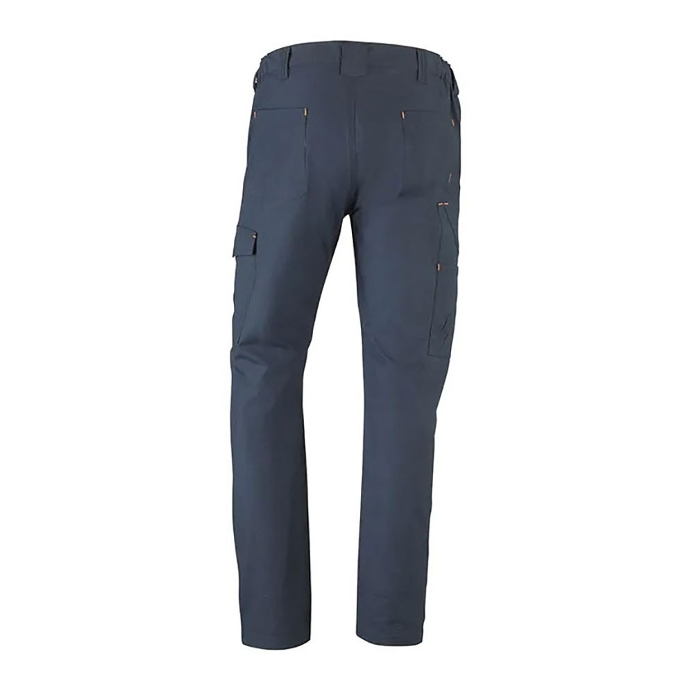 Calça de estrada azul marinho com tecido elástico e vários bolsos, tamanho XL - Image 2
