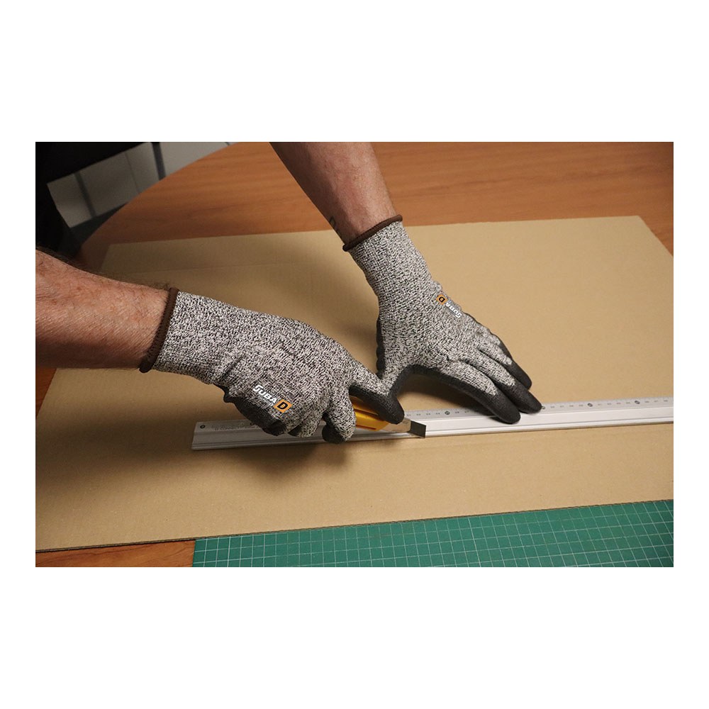 Luva de poliéster / elastano palma poliuretano, resistente ao corte, T-8 - Image 4