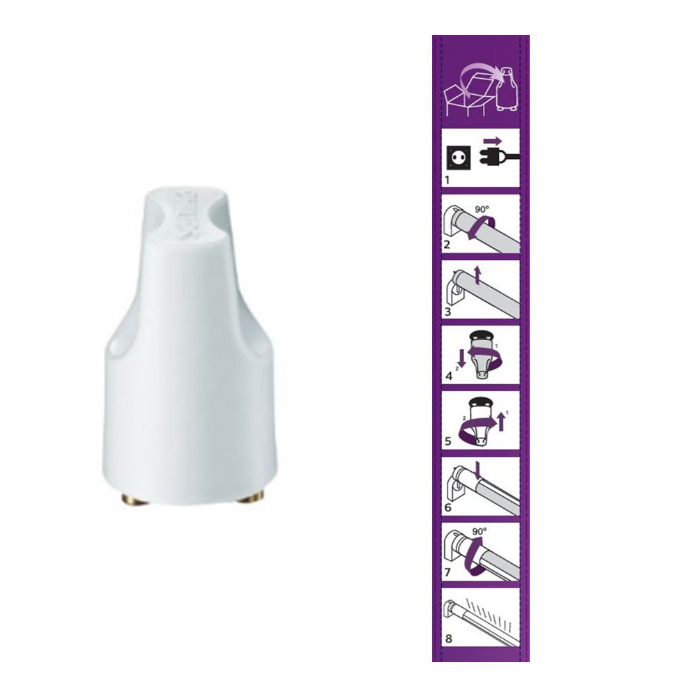 Tubo LED T8 16W 1600lm G13 6500K LUZ fria Ø2,78x121,25cm philips - Image 3