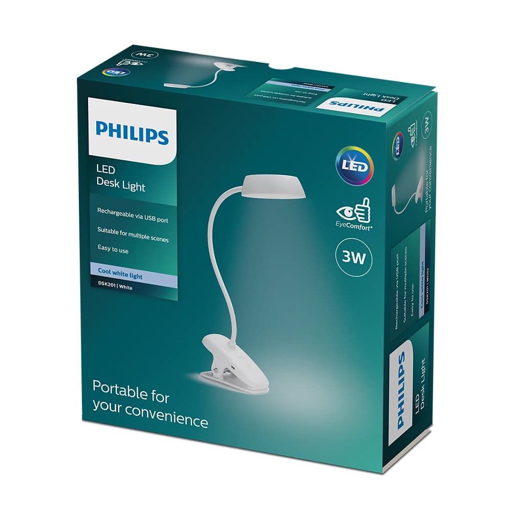 Candeeiro de braçadeira branco LED 3W 4.000K - Image 2