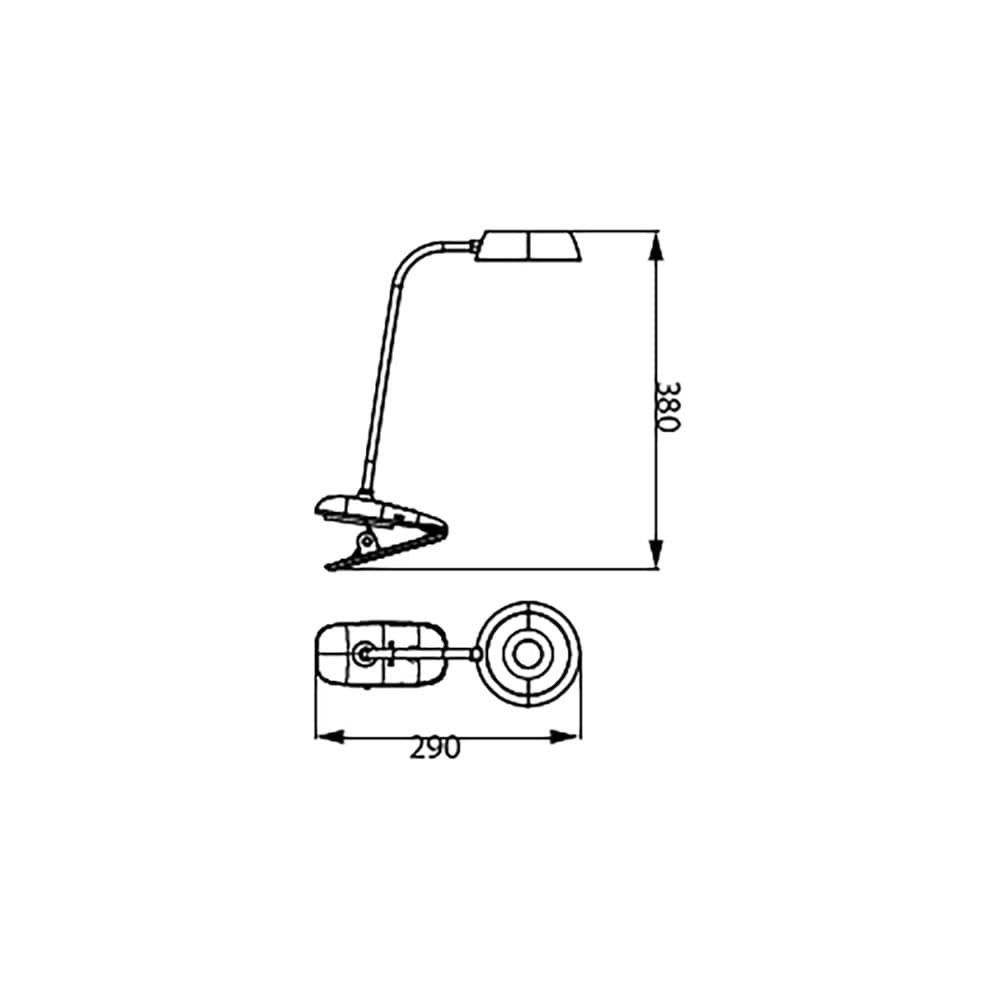Candeeiro de braçadeira branco LED 3W 4.000K - Image 3