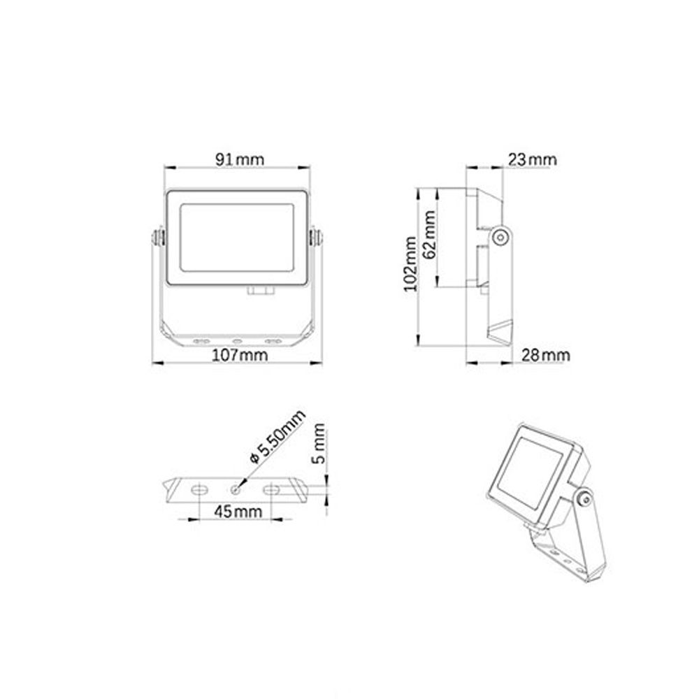 Projetor 10W 950lm 6500K IP65 911401864184 philips - Image 2