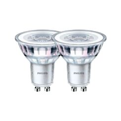Lâmpada led Gu10 4,6 w 355 lm 2700 k luz quente, 2 peças