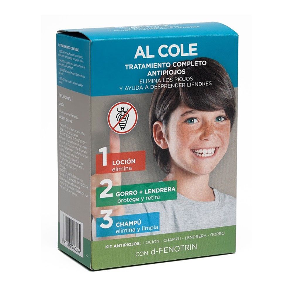 KIT de tratamento antipiolhos "à escola"