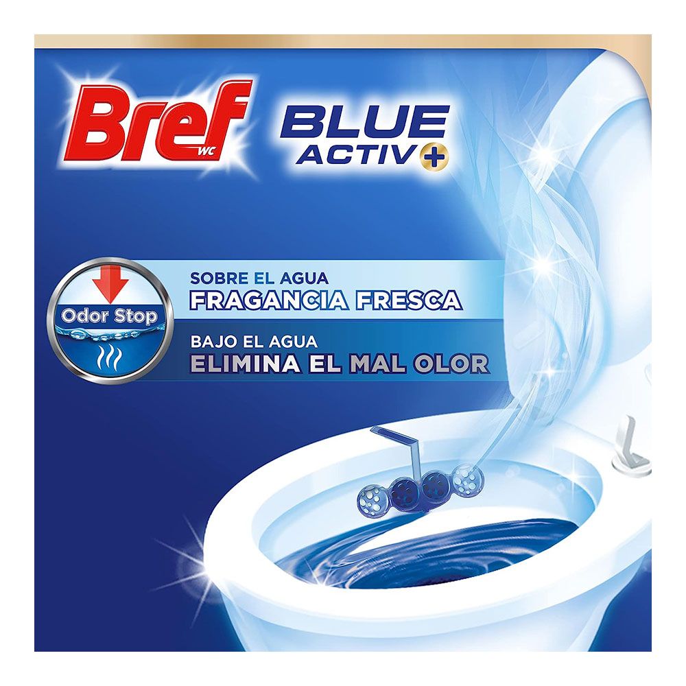 WC bloco sanitário bref ativo água azul higiene 2+1 - Image 2