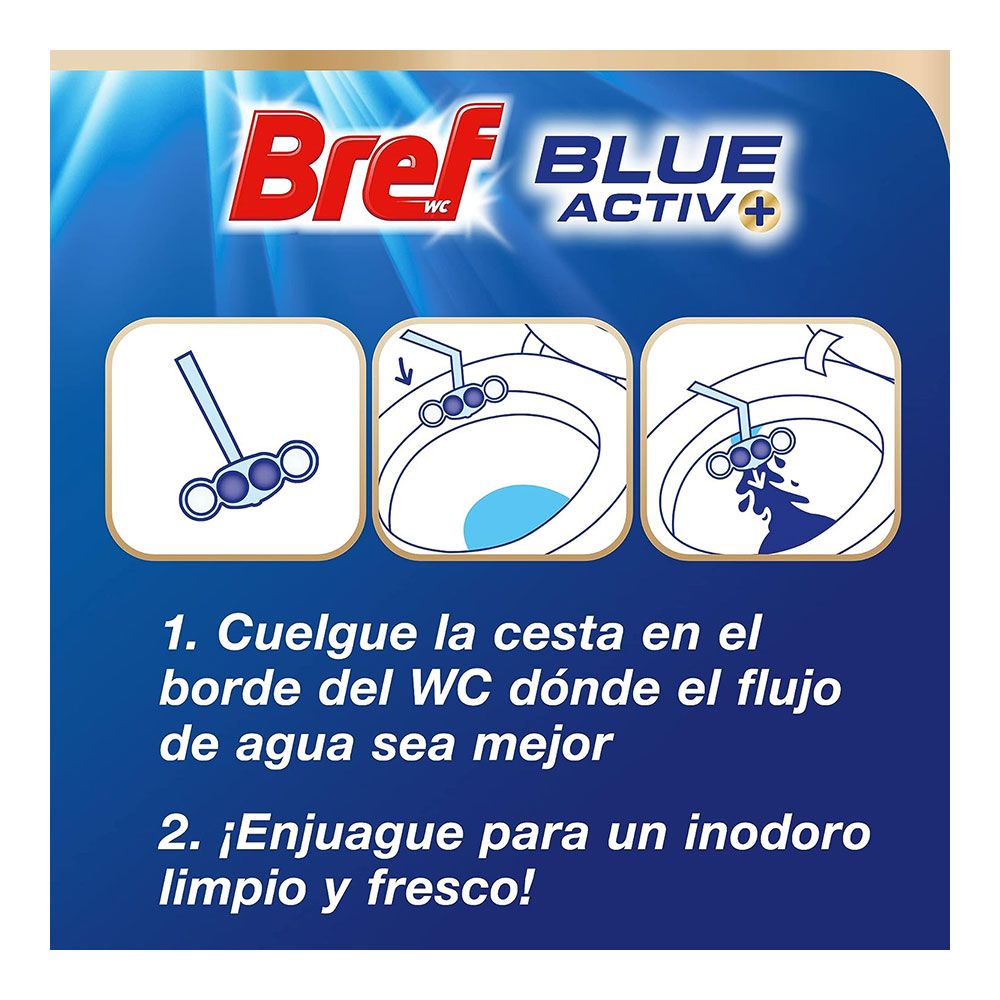 WC bloco sanitário bref ativo água azul higiene 2+1 - Image 3