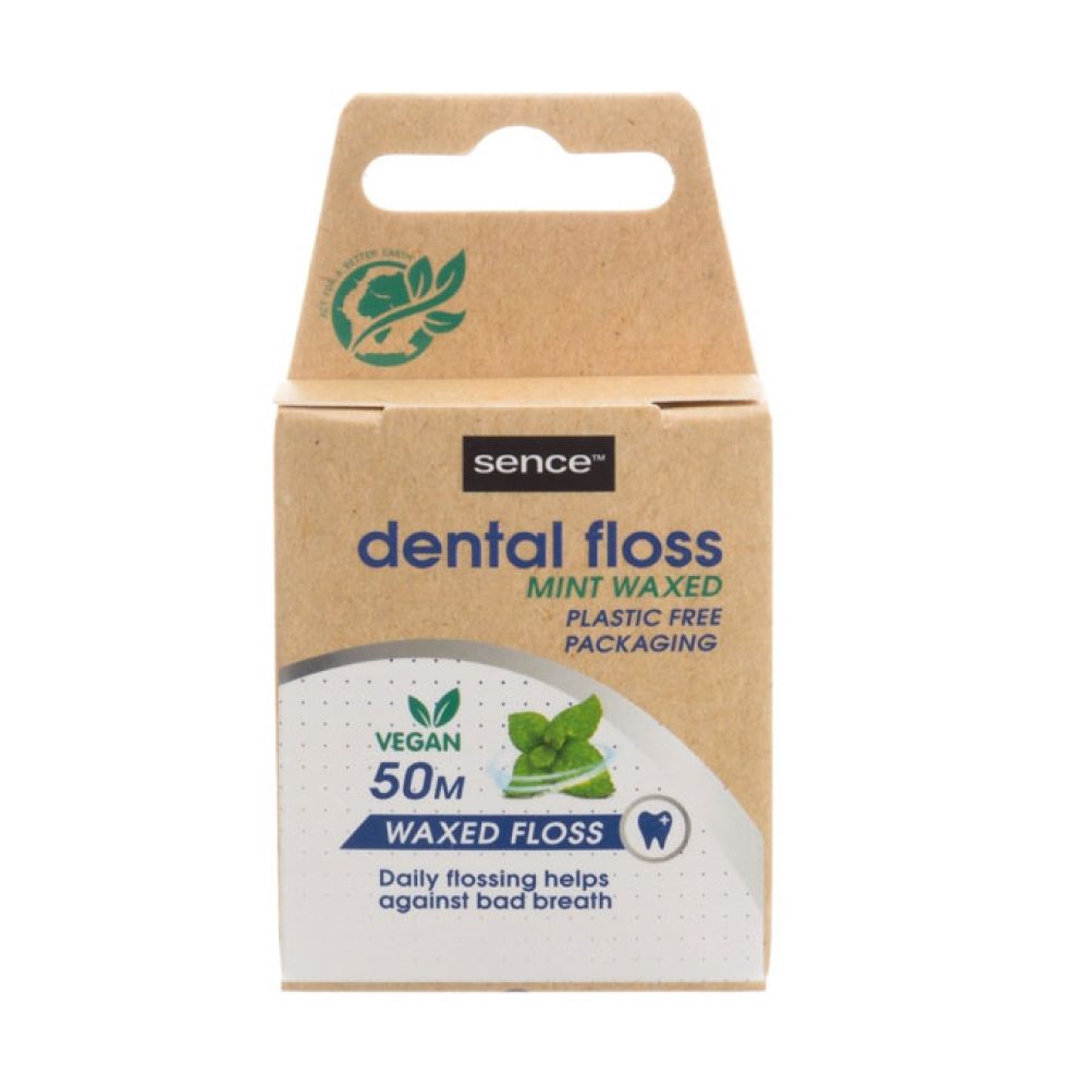FIO dental cera sabor menta, 50 m