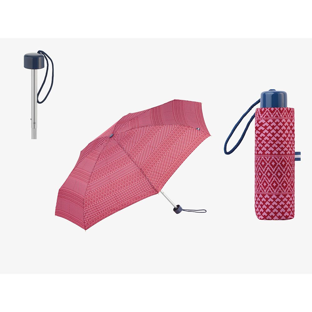 Mini guarda-chuva manual estampado étnico com UV 50+, cores sortidas - Image 11