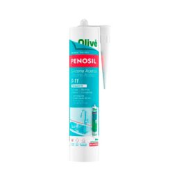 Silicone acético para cozinhas e banheiros 311 transparente 280 ml