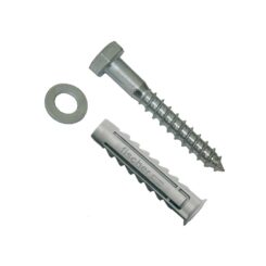 Tacos wl ø7 x 60 mm + tornillos ø7 x 65 mm, blister 4 uds