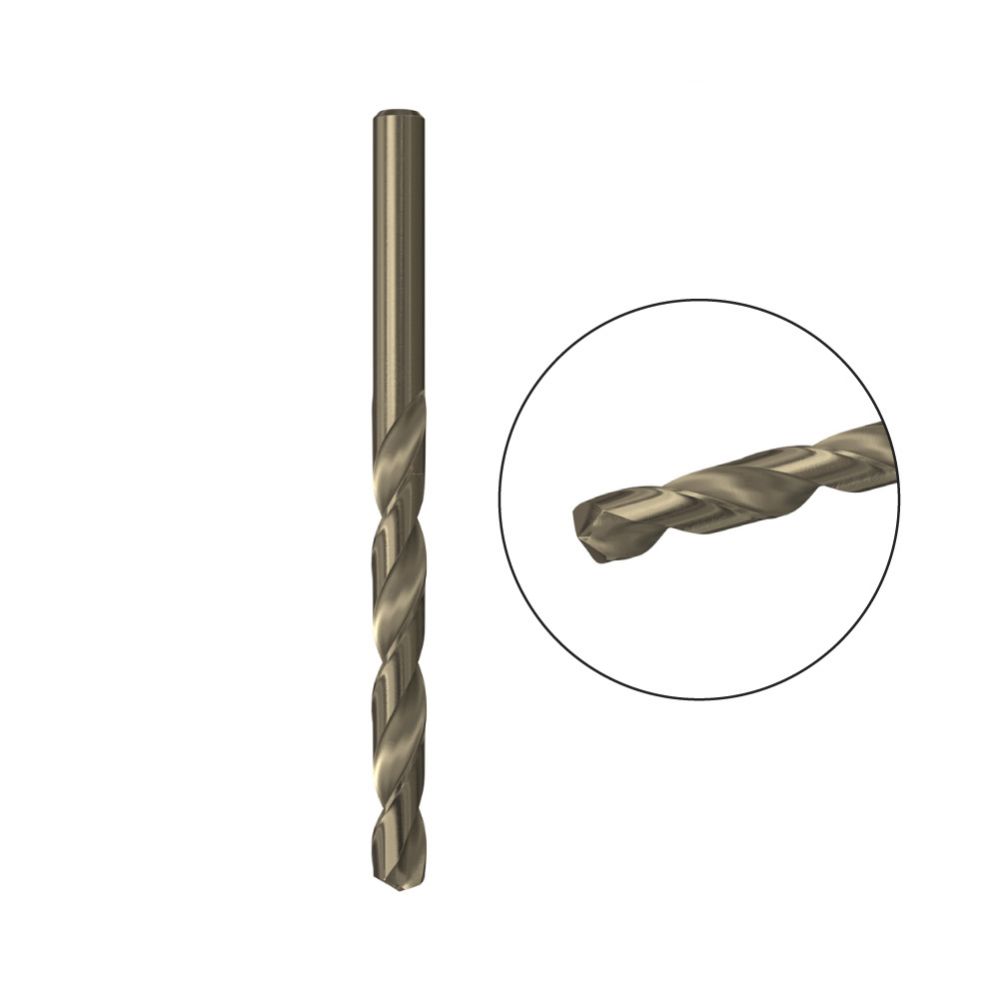 FISCHER Broca para metal HSS-CO formato ø6,00 N, graças à liga de 5% de cobalto é altamente resistente ao calor e adequada para materiais duros e difíceis, feita de aço HSS robusto, rolo fresado de acordo com din 338, materiais e fabricação de alta qualidade para garantir maior vida útil e melhor precisão, ideal para metal, aço inoxidável e outros metais duros