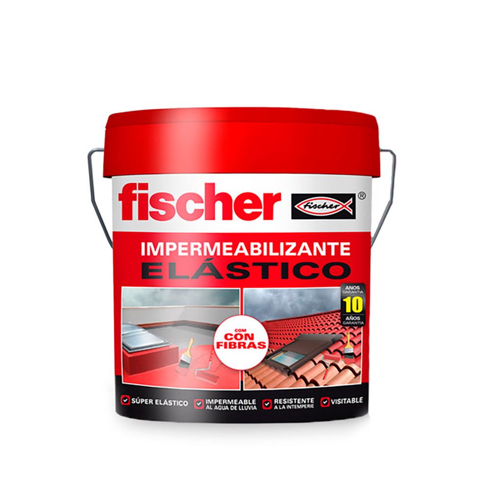 Impermeabilizante vermelho com fibras 4 L