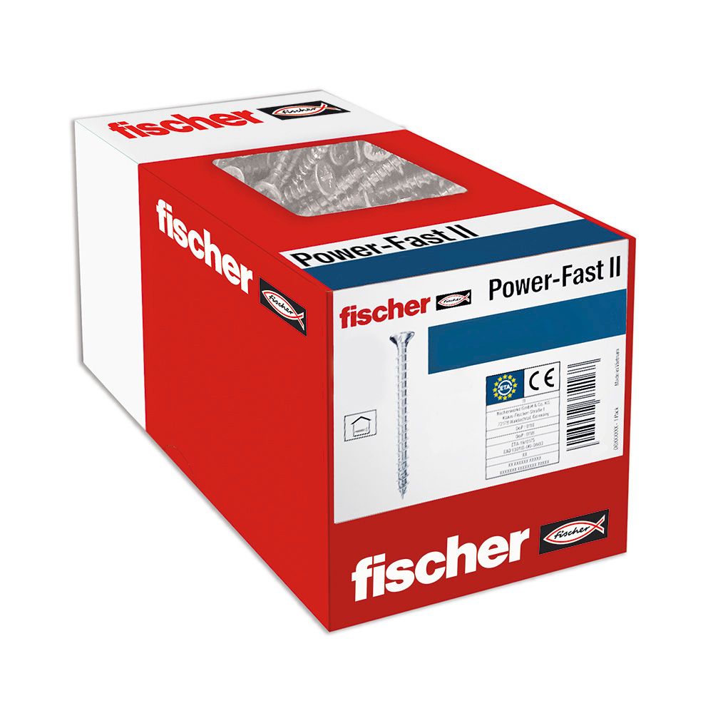 Caixa 200 parafusos FPF II CZF 5,0X50 BC 670403 fischer - Image 2