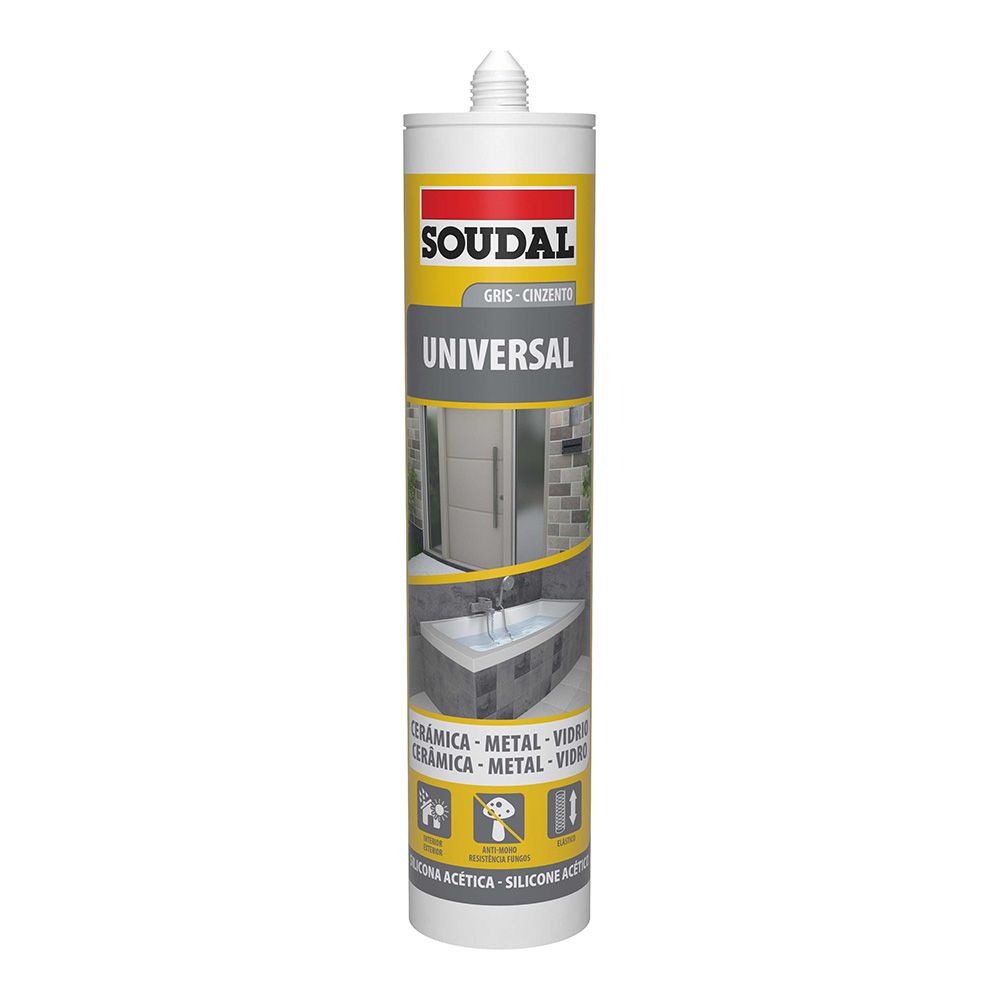 Silicone universal cinzento 280 ml