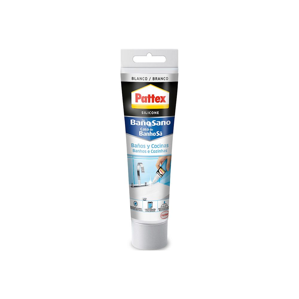 Silicona casa de banho e cozinhas branco 50 ml