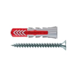 BUCHA DUOPOWER T Ø6 x 30 mm + PARAFUSOS Ø4,5 x 40 mm, SACO 120 unid