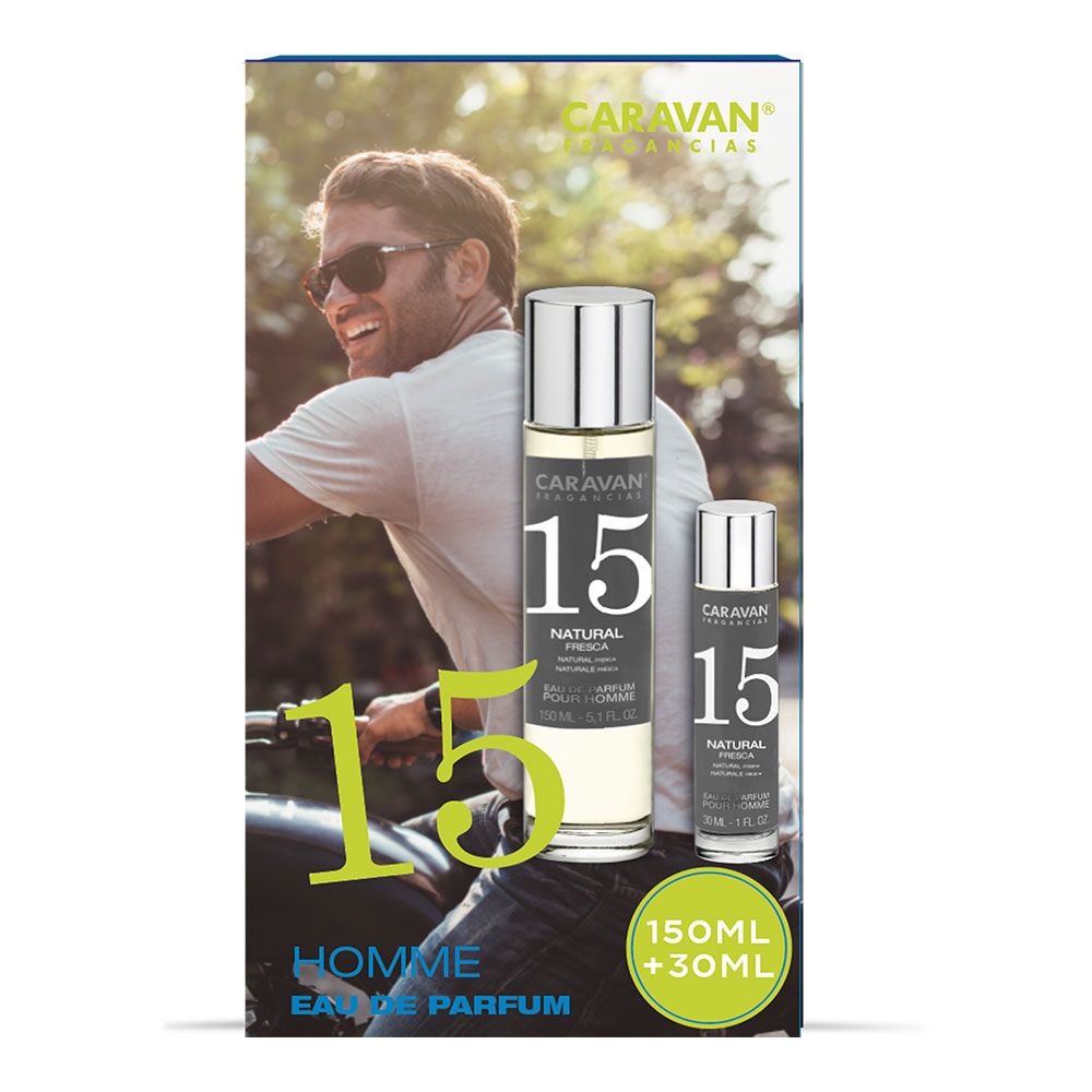 Estojo EAU de parfum caravan N° 15, 150 + 30 ml senhor