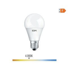 Lâmpada standard LED E27 10W 932lm 4000K LUZ DIA Ø6x10,8cm EDM