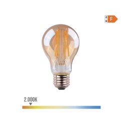 Lâmpada padrão com filamento LED, vidro vintage e27 6w 560 lm 2000k luz quente ø6 x 10,6 cm