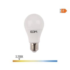 EDM Lâmpada LED padrão com sensor de presença e crepúsculo e27 12w 1154lm 3200k luz quente ø6 energia: f. ângulo de abertura: 220° edm