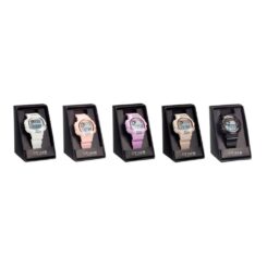 Relógio de pulso esportivo digital feminino 5 cores sortidas