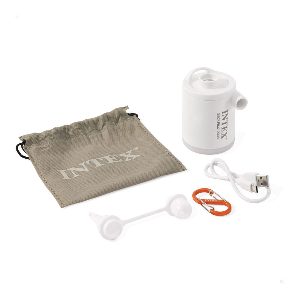 Mini bomba de ar elétrica com luz LED, enchimento rápido - Image 2
