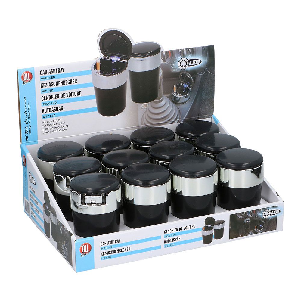 Cinzeiro com LED para carro, Ø8 x 12,5 cm - Image 2