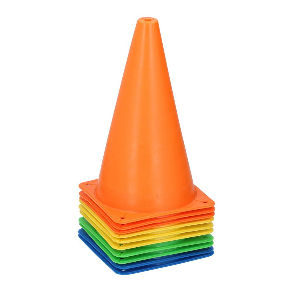 Pack 10 cones de treino de plástico Ø14x23,5cm - Image 2