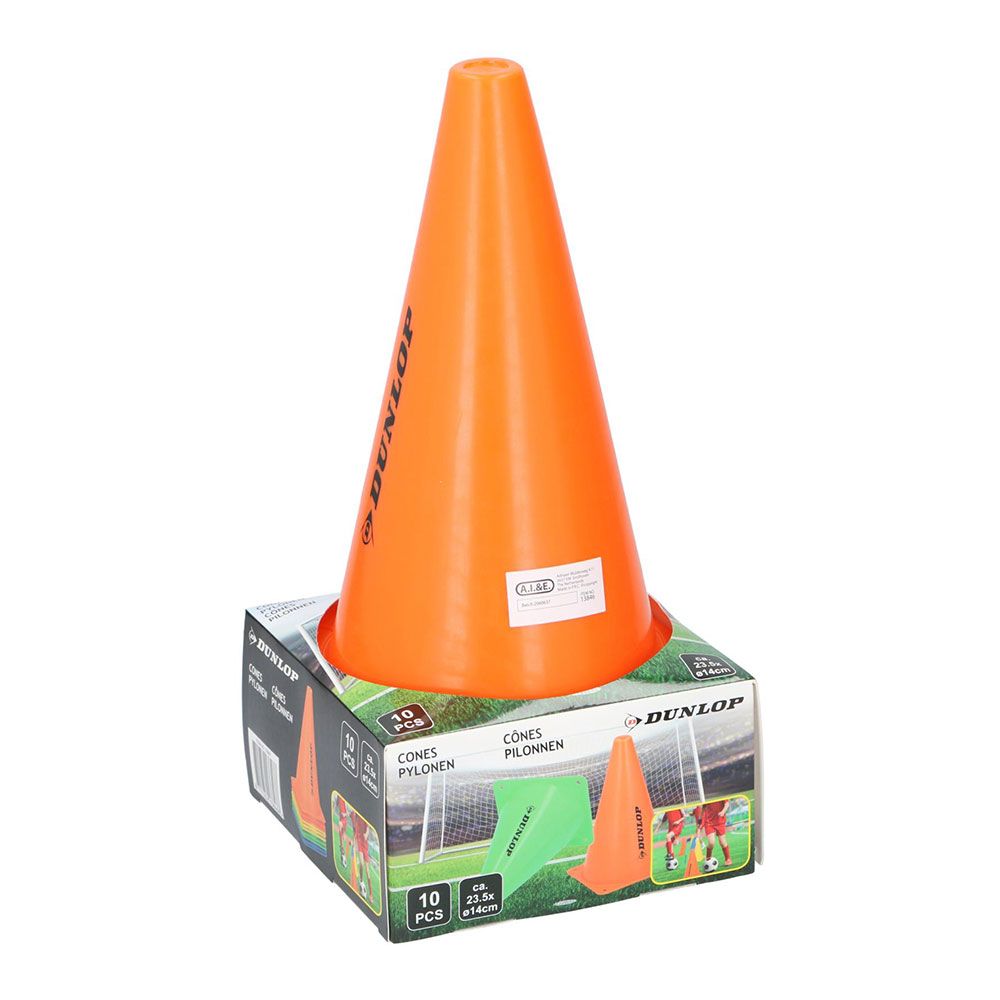 Pack 10 cones de treino de plástico Ø14x23,5cm - Image 4
